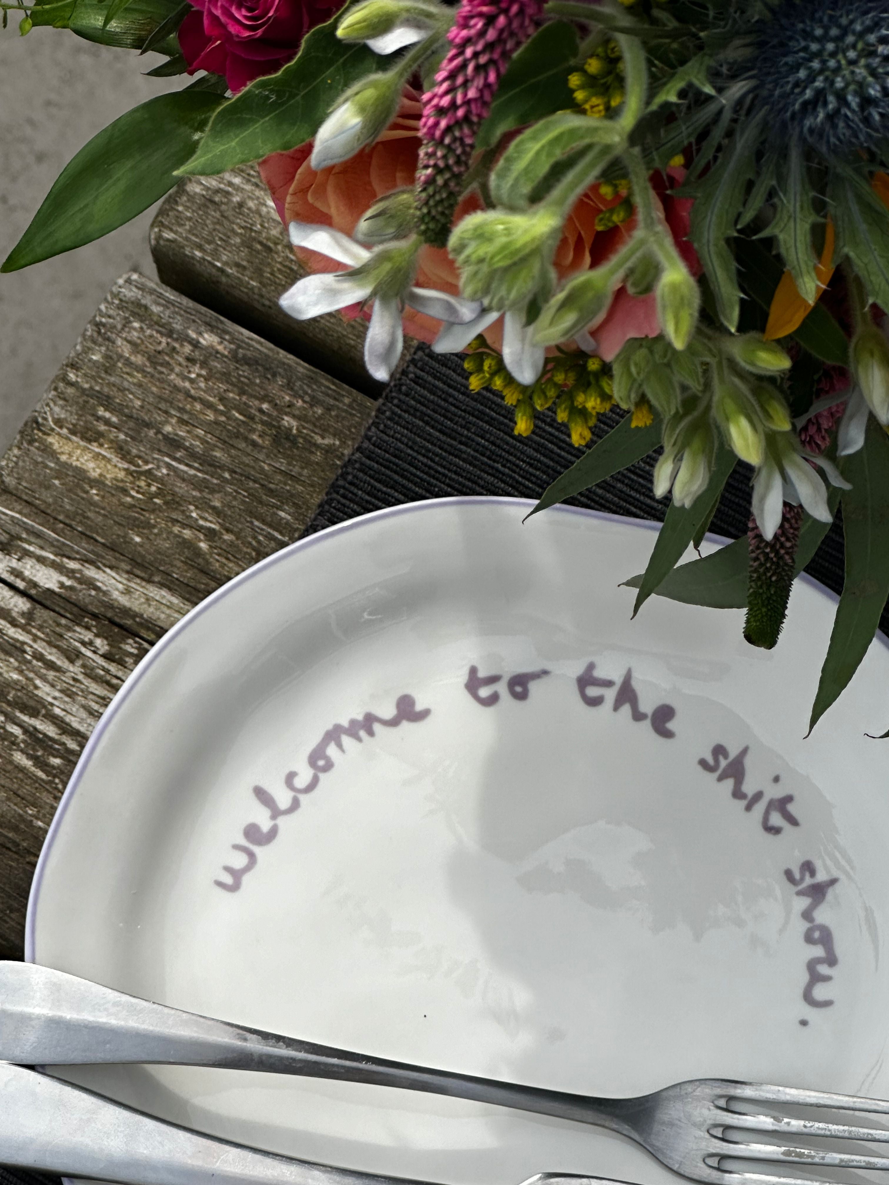 Statement Plate | 'Welcome To The Shit Show'