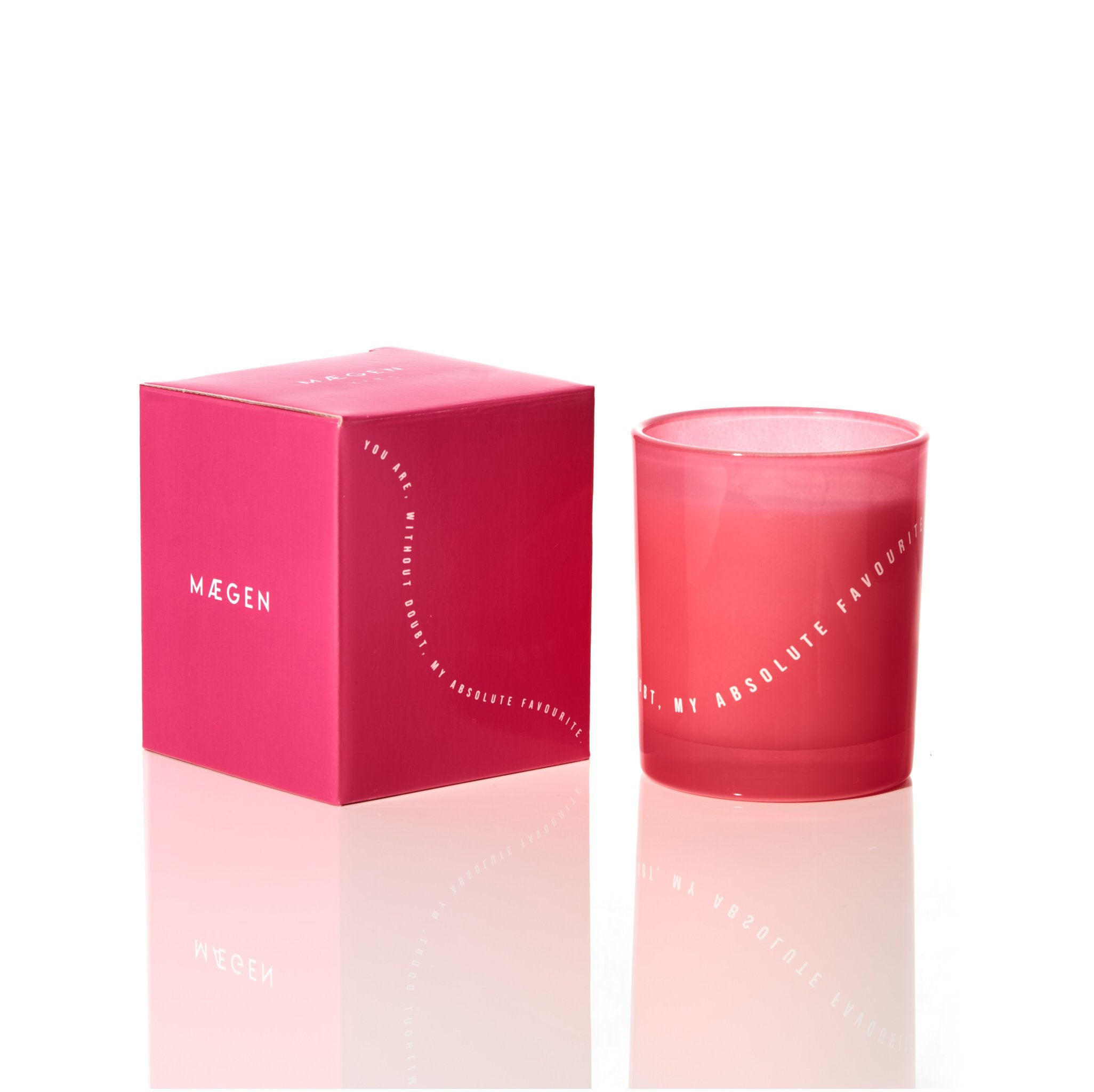 Vibe 'You Are My Absolute Favourite' Candle (White Flowers + Green Stems)