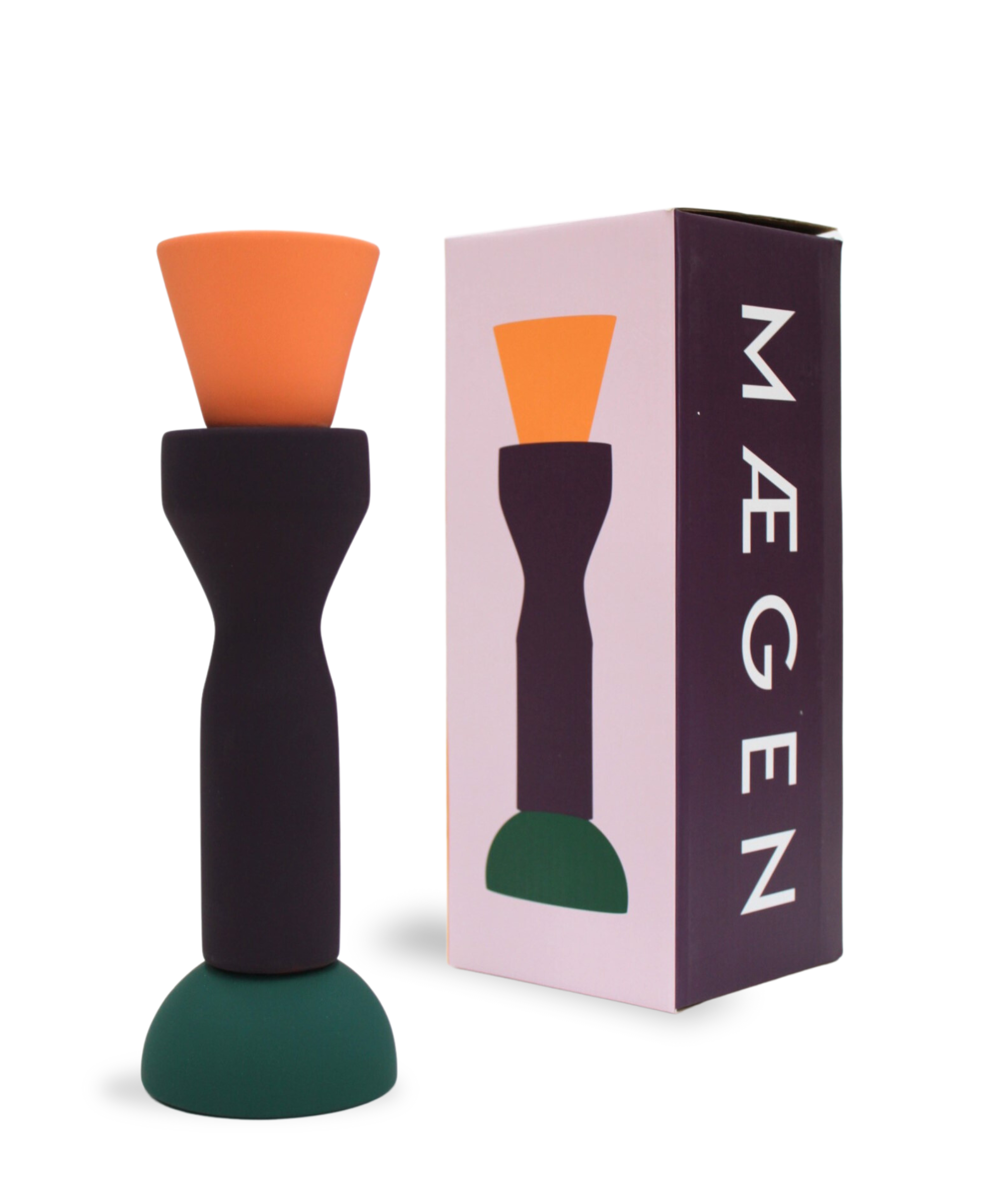 Stacks - Peach Tall Candlestick-MASTK001-B