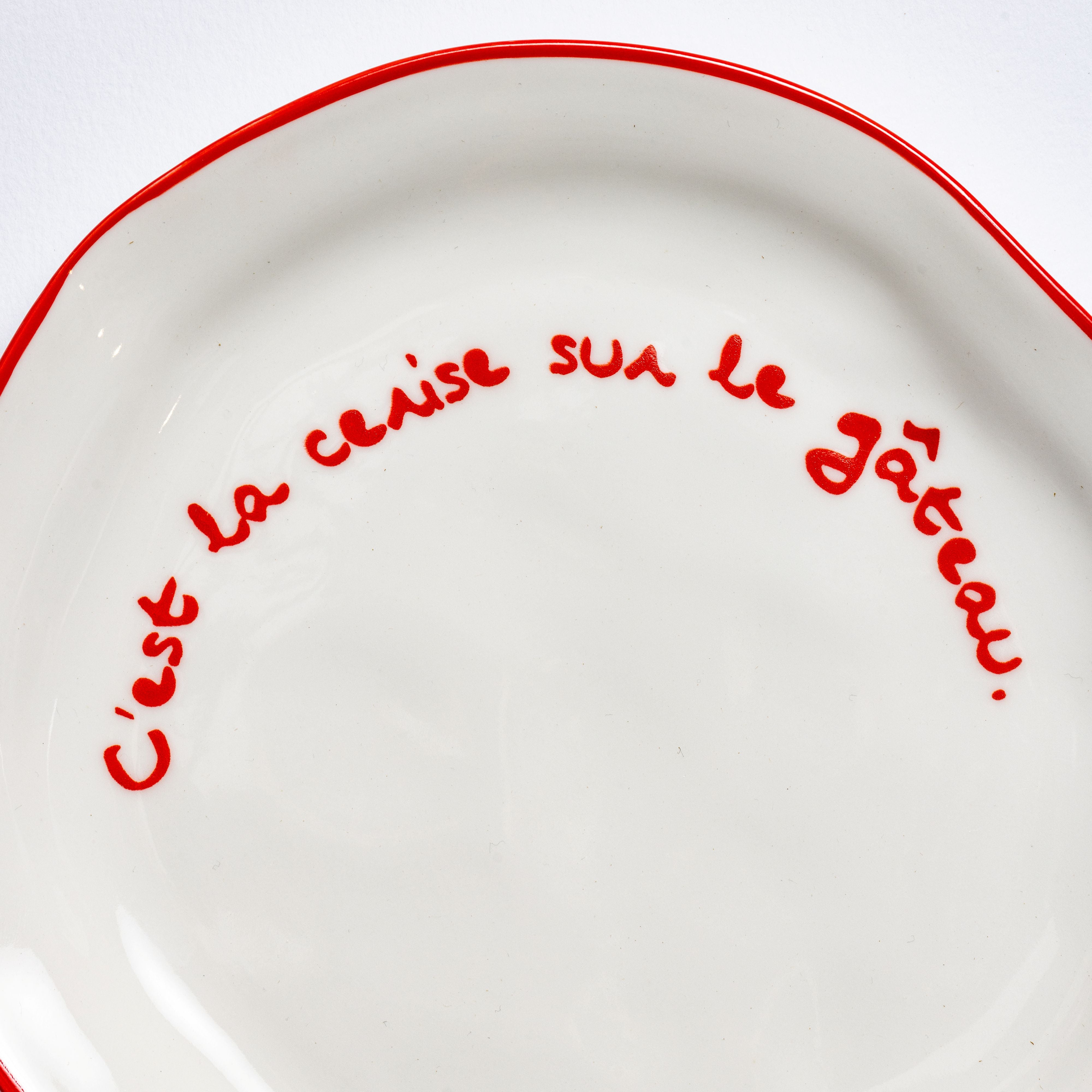 Statement Plate | C'est la cerise sur le gâteau