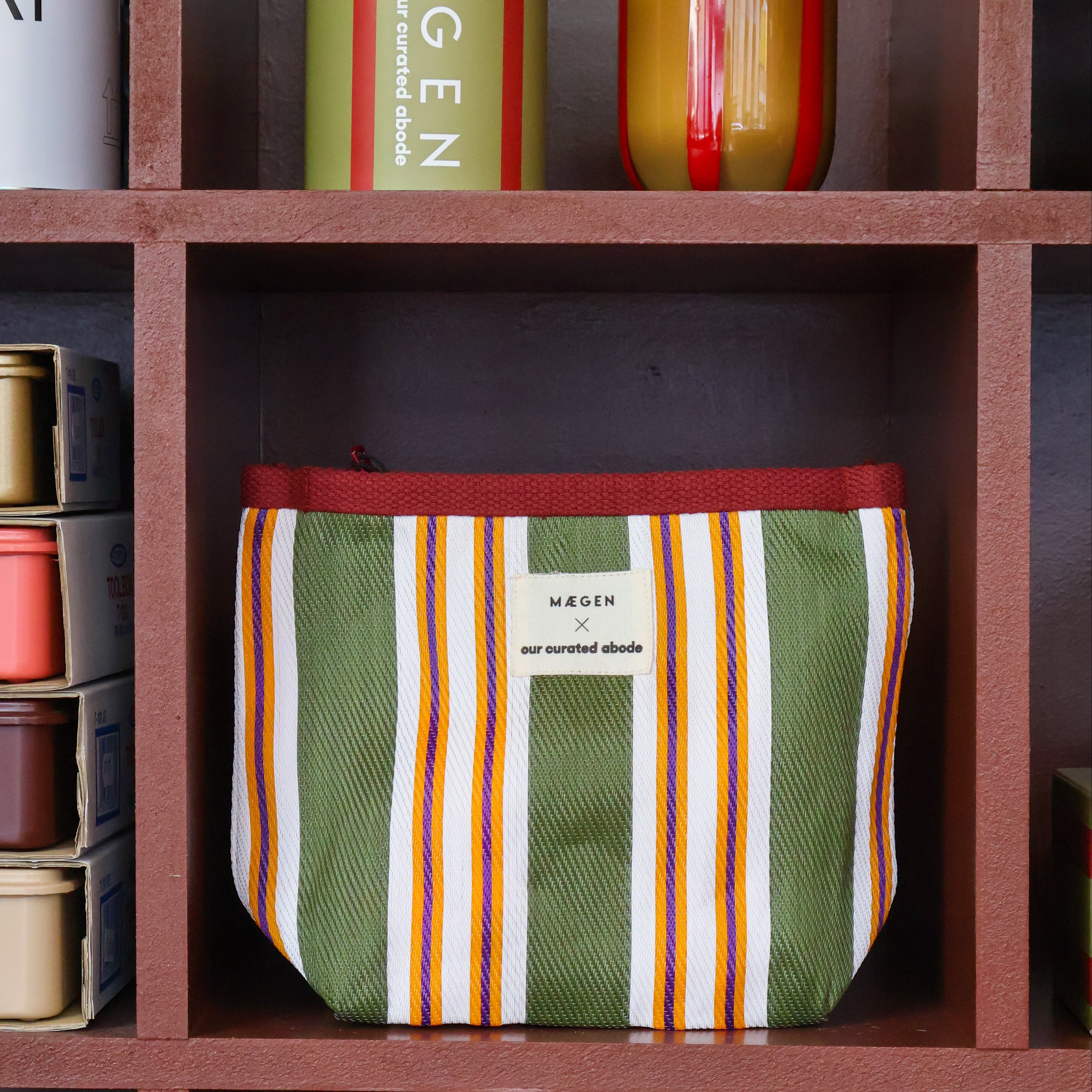 Pouch | Olive/ Orange/ Blueberry - Our Curated Abode x MÆGEN Collection