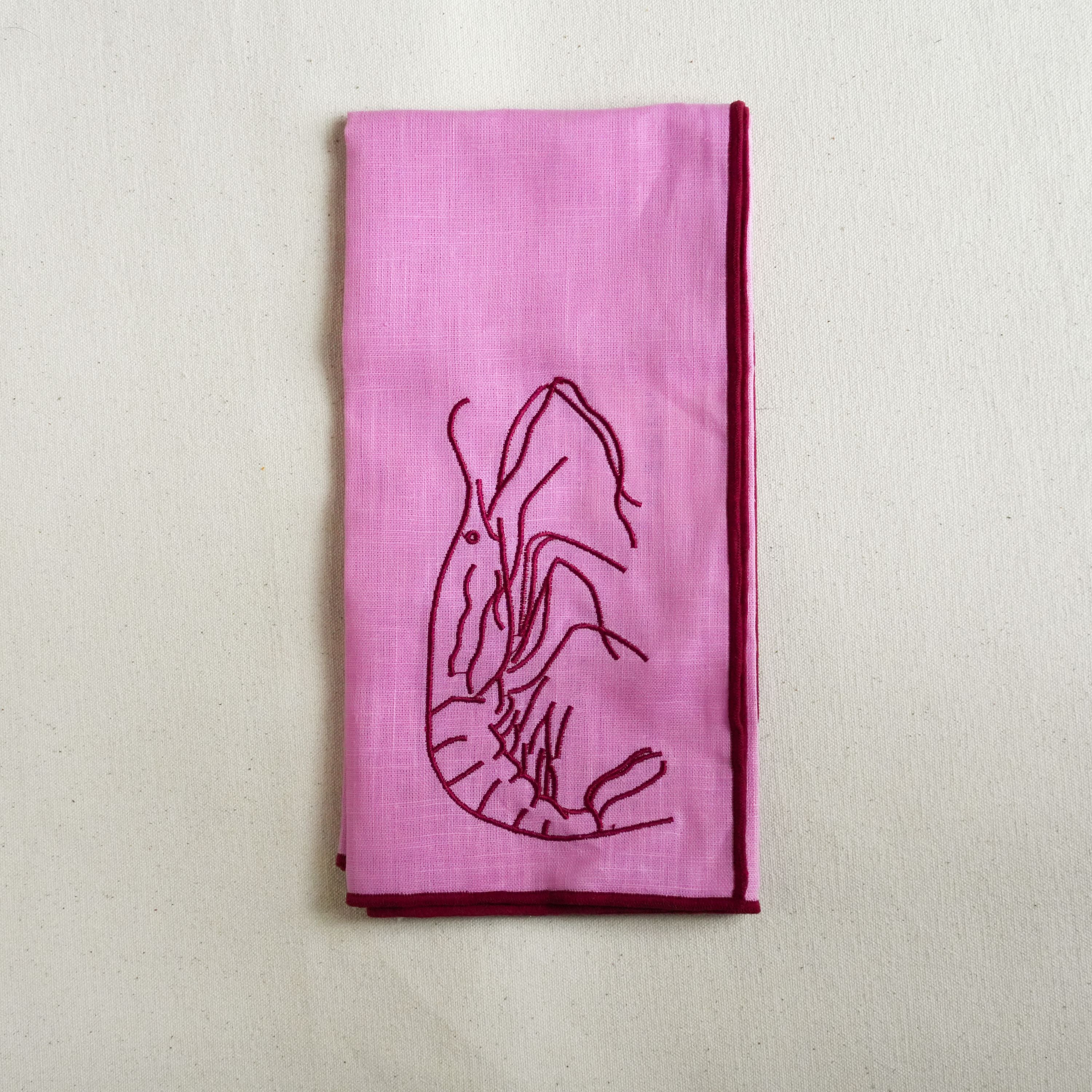 'Catch of the Day' Linen Blend Napkins (Set of 4) - Our Creative Abode x MÆGEN Collection