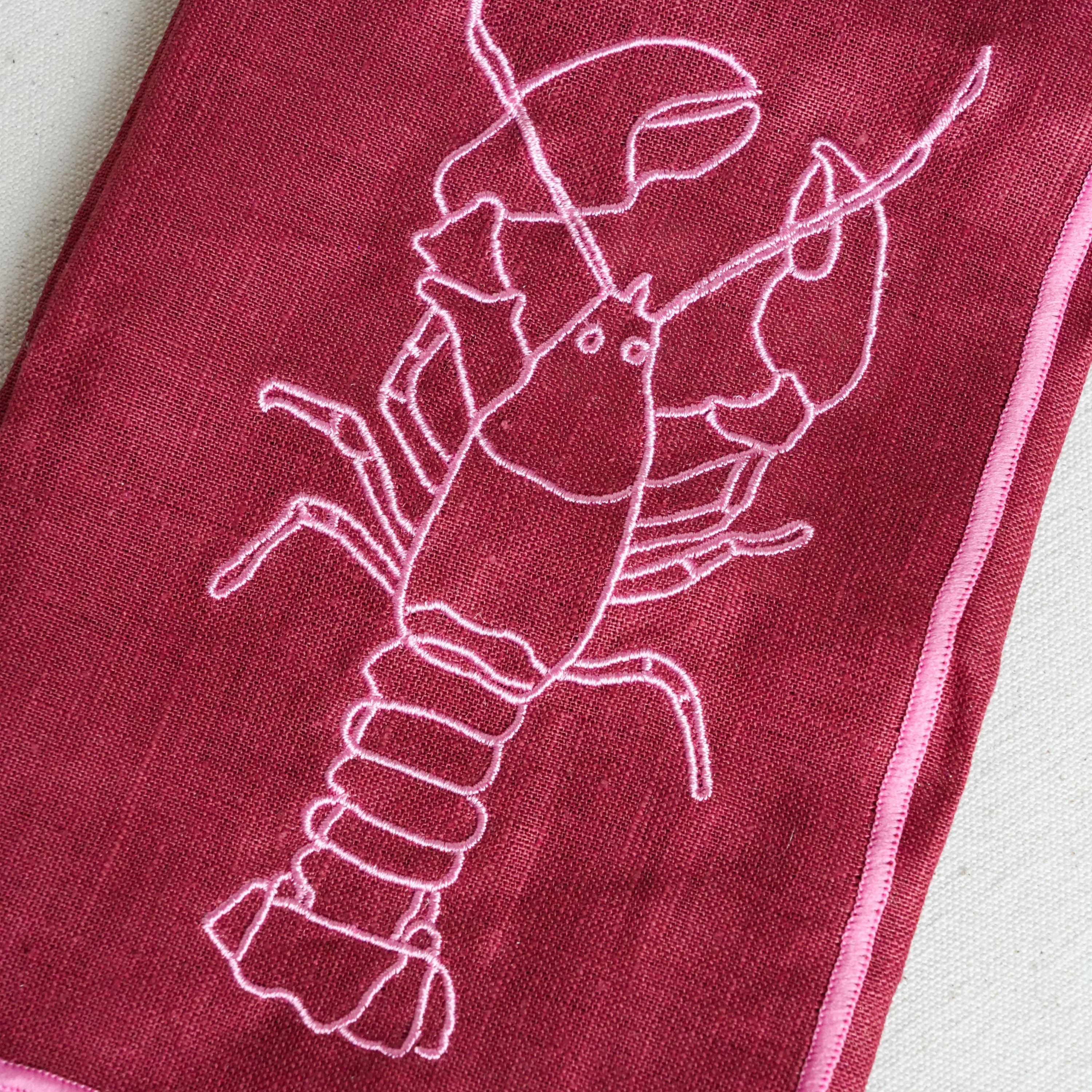 'Catch of the Day' Linen Blend Napkins (Set of 4) - Our Creative Abode x MÆGEN Collection