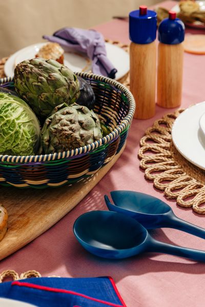 Salad Servers | Blue