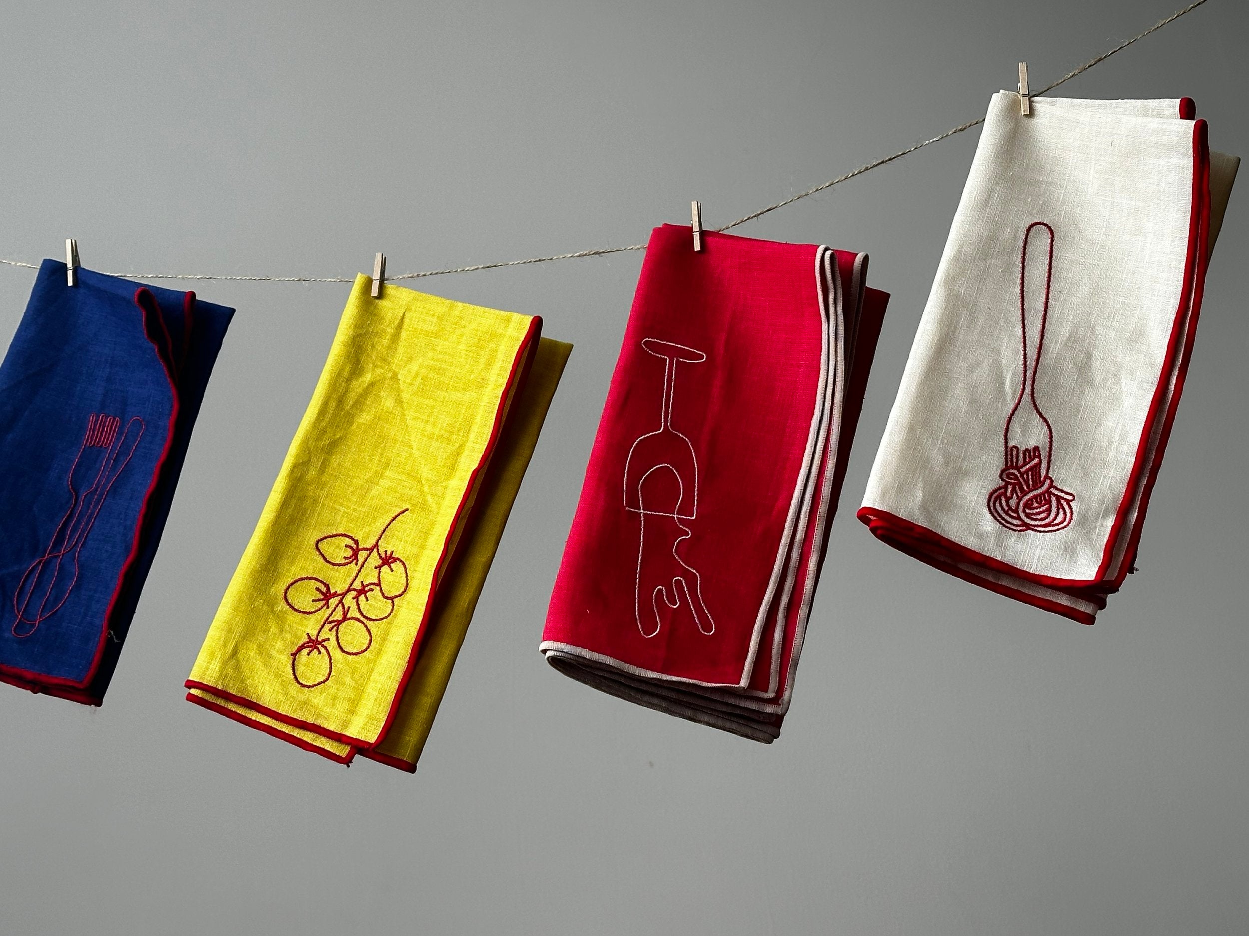 Linen Blend Napkins - Cutlery (Set of 2)