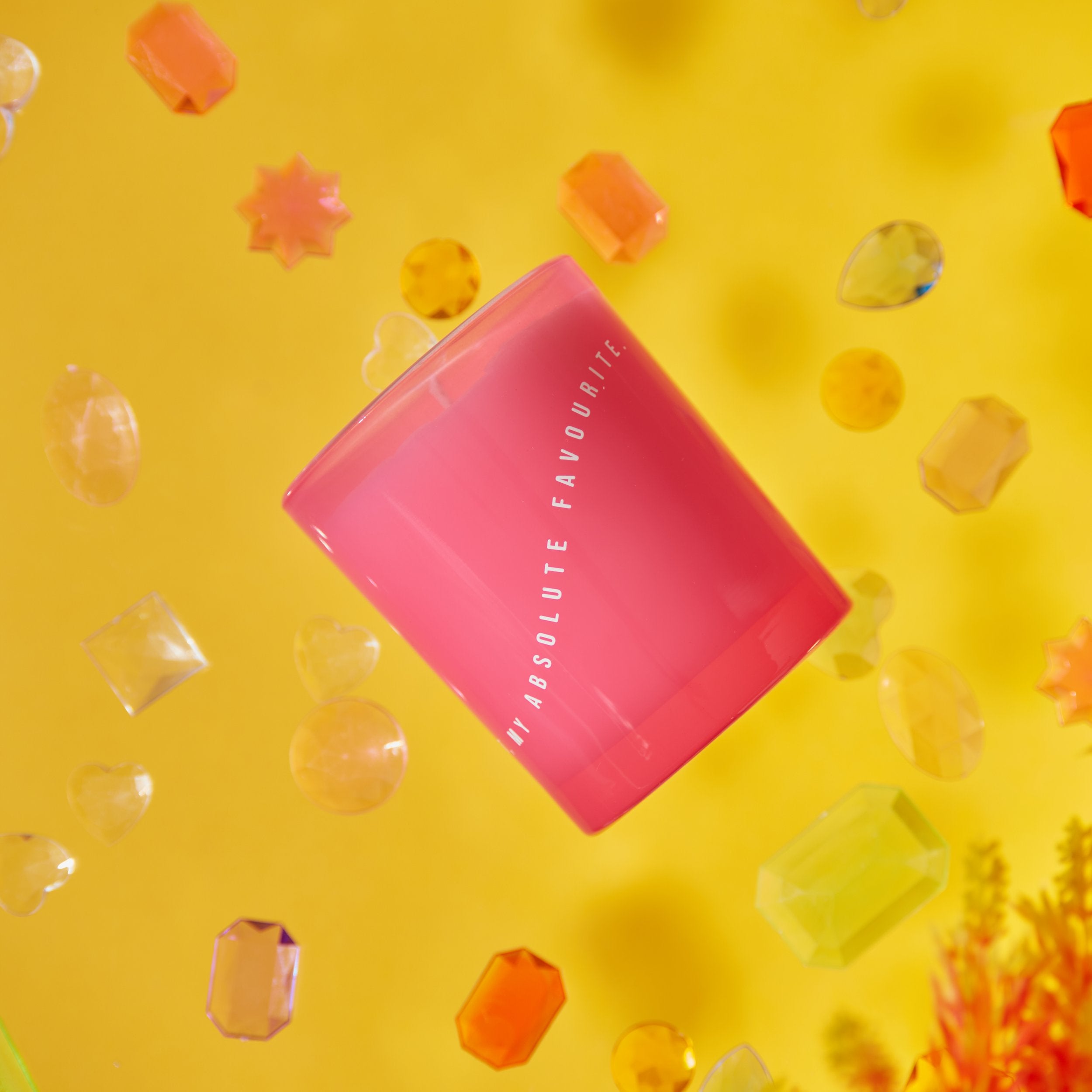 Vibe 'You Are My Absolute Favourite' Candle (White Flowers + Green Stems)