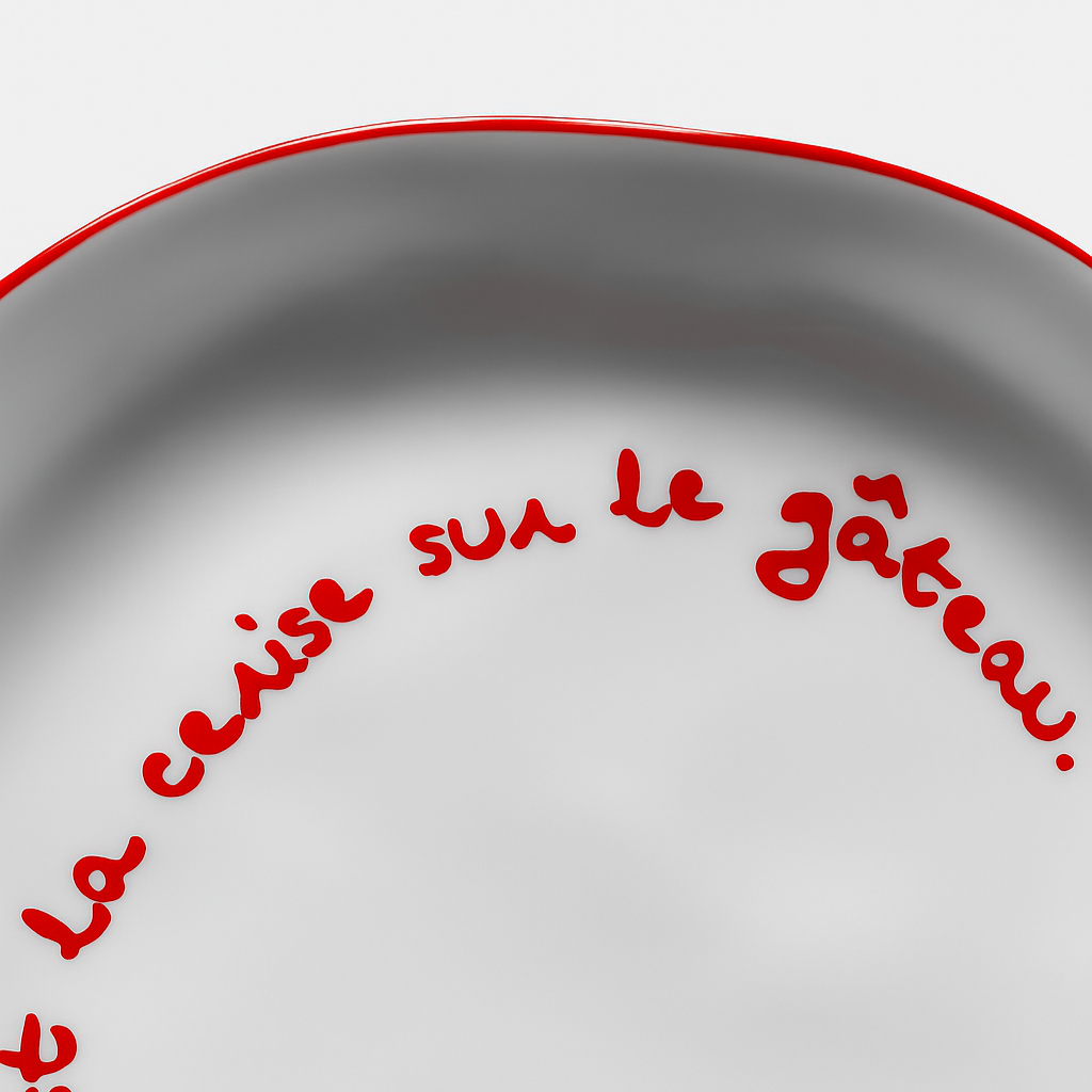 Statement Plate | C'est la cerise sur le gâteau