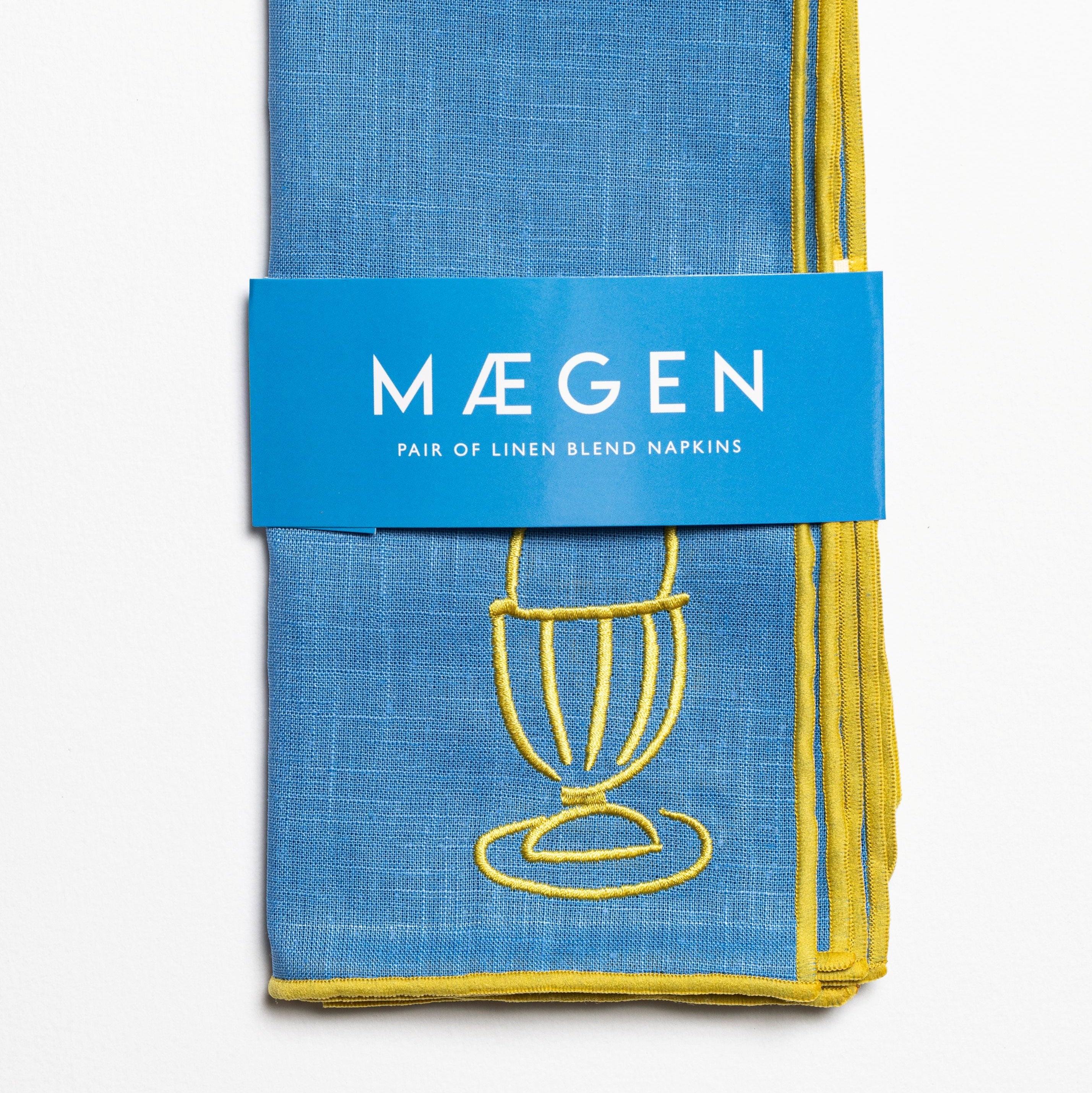 Linen Embroidered Napkins | 'A Good Egg'