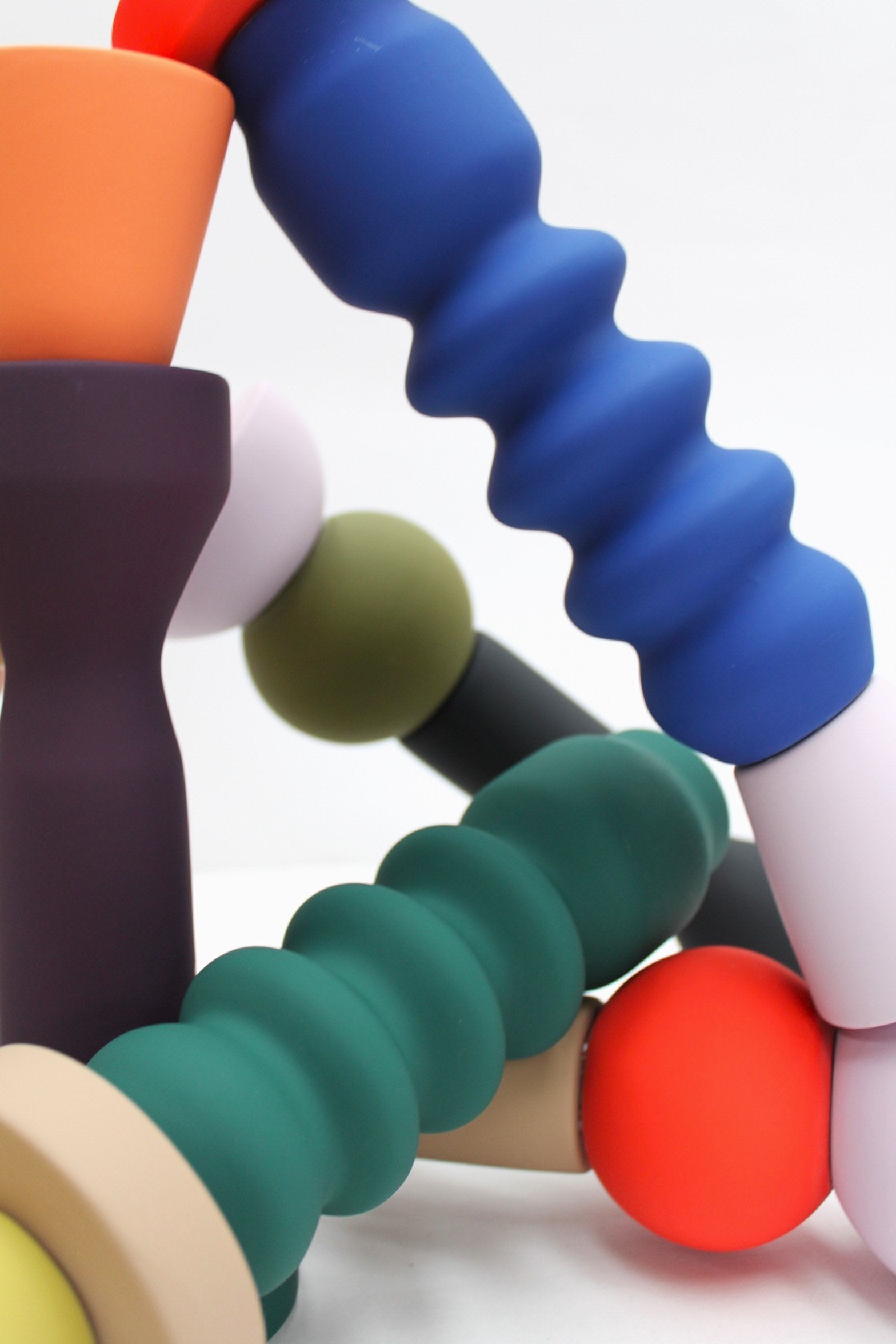 Stacks - Olive Tall Candlestick-MASTK003-B