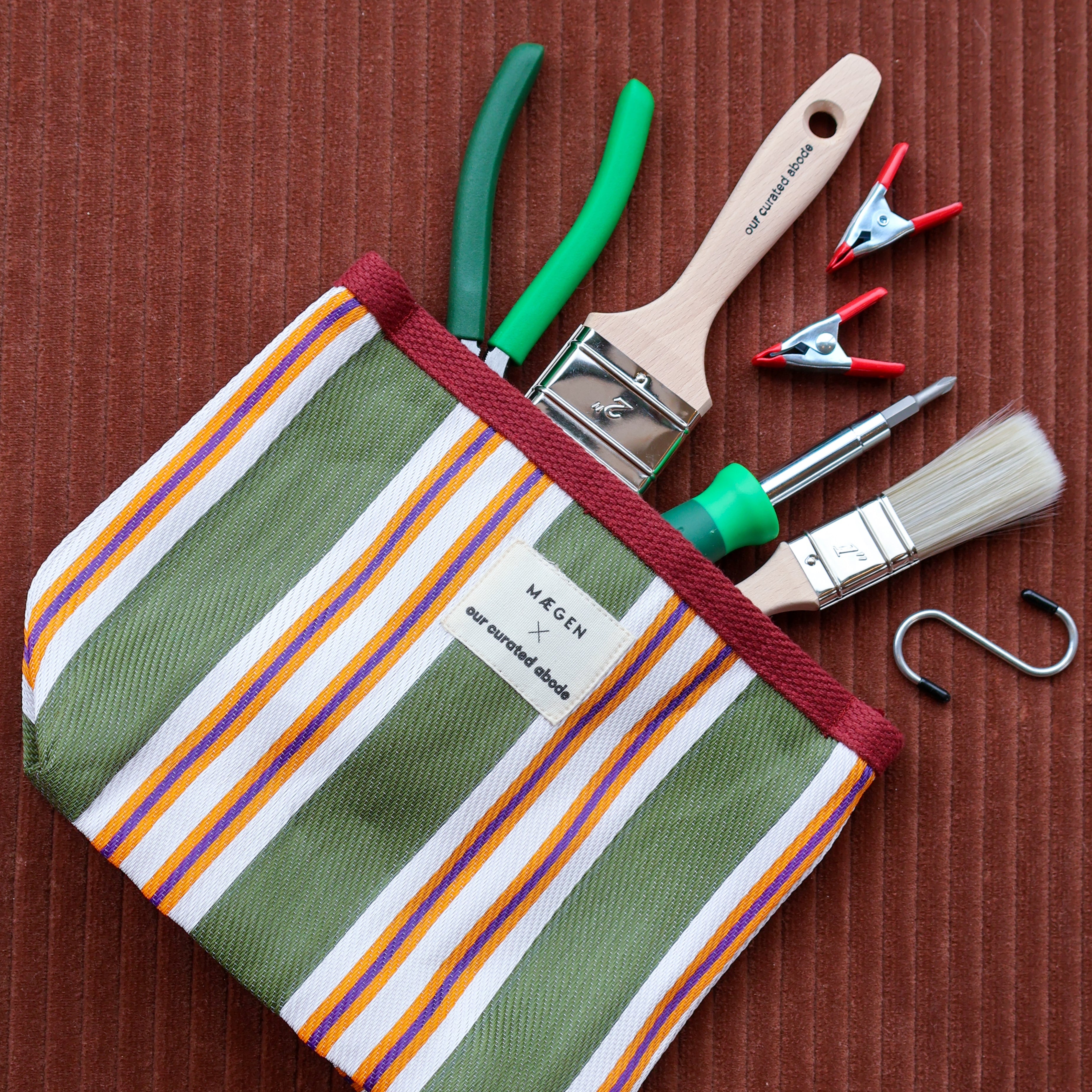 Pouch | Olive/ Orange/ Blueberry - Our Curated Abode x MÆGEN Collection