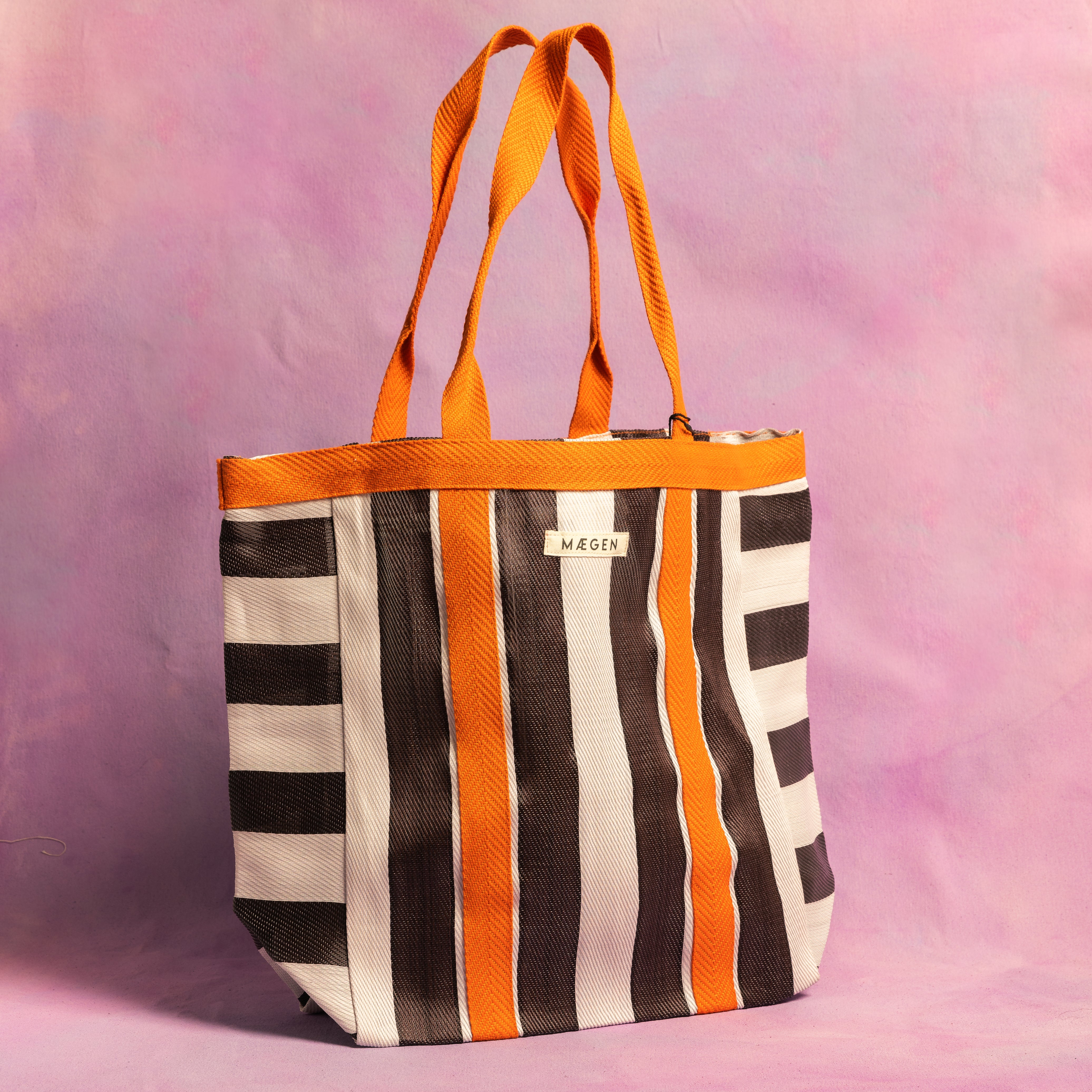 Everywhere Bag | Orange/ White/ Aubergine