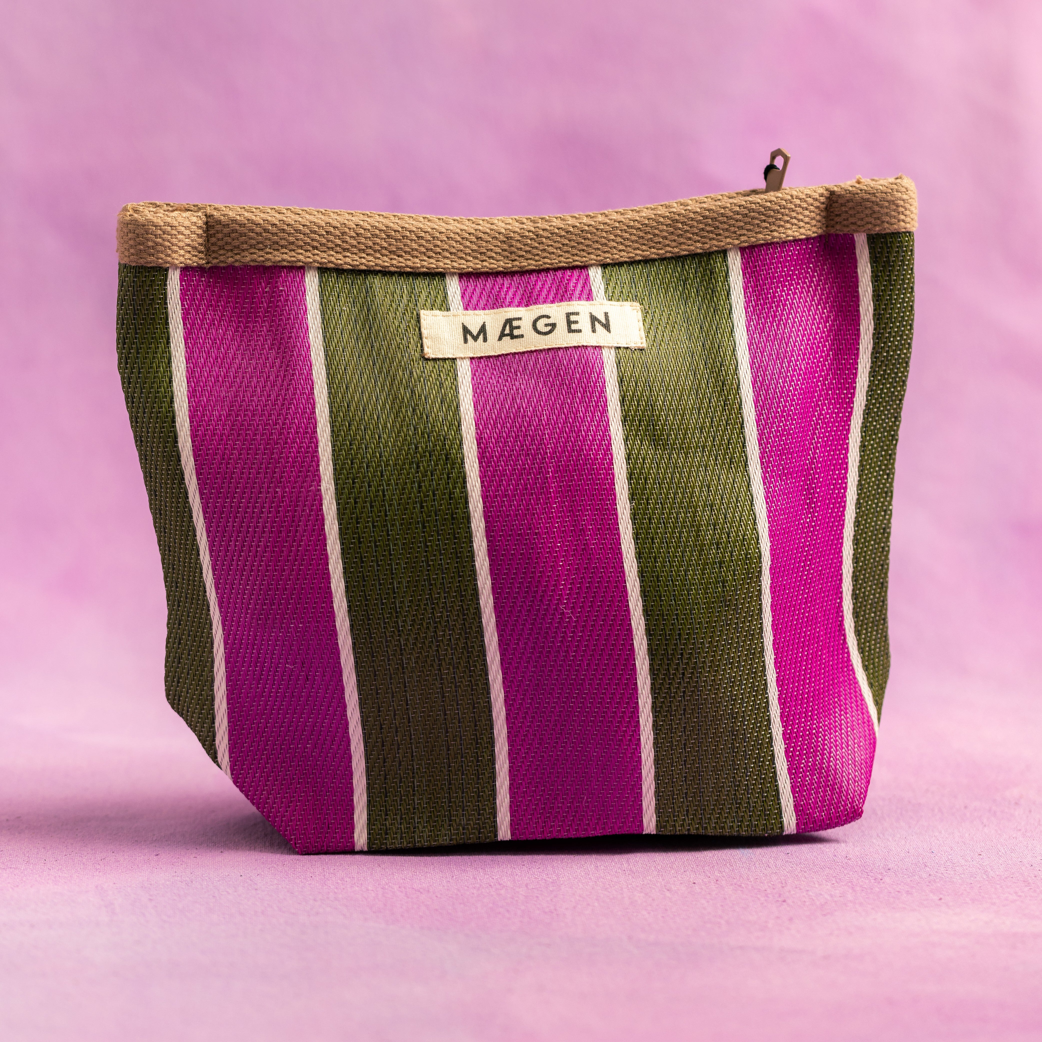 Pouch | Brown/ Olive/ Pink