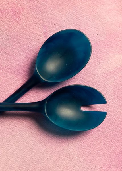 Salad Servers | Blue