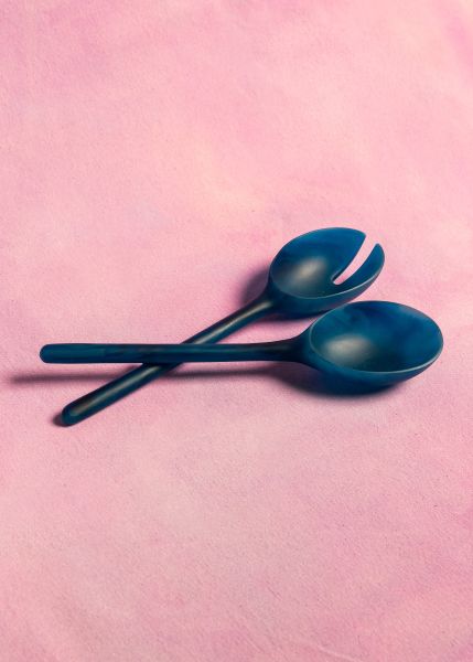 Salad Servers | Blue