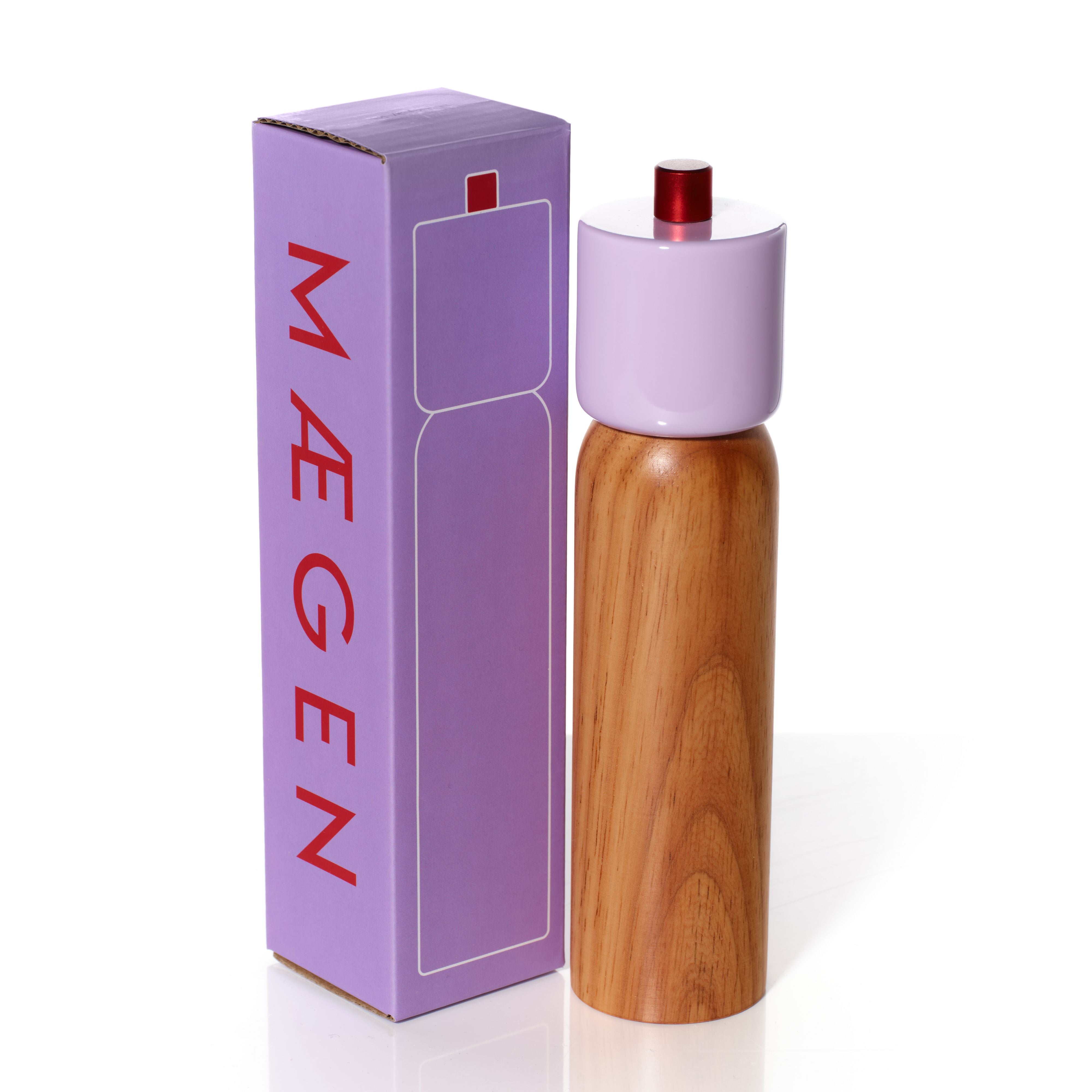 Salt & Pepper Grinder | Lilac & Red